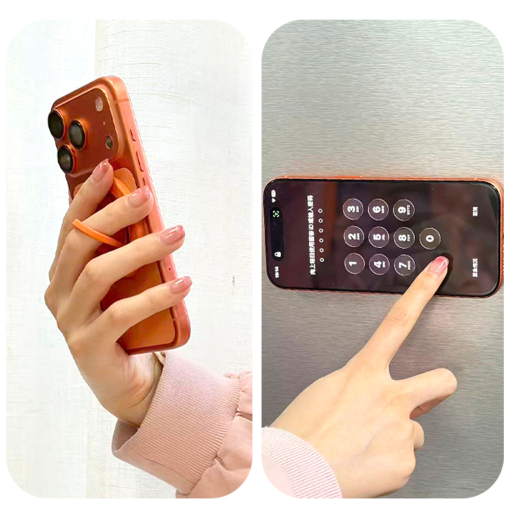 Drip Dual-Sided Magnetic Silicone Ring Aluminum Alloy Phone Stand