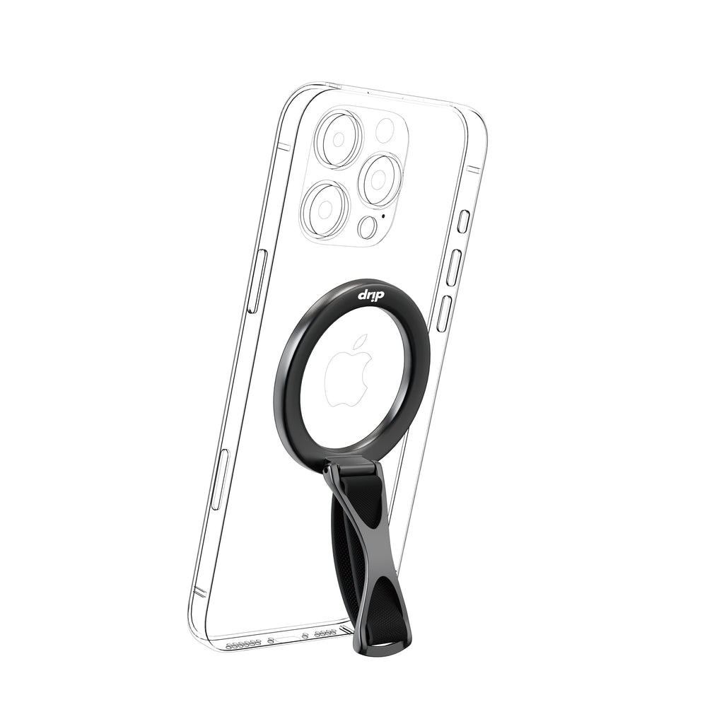 Drip Magnetic Ring Phone Holder Kickstand with Finger Strap