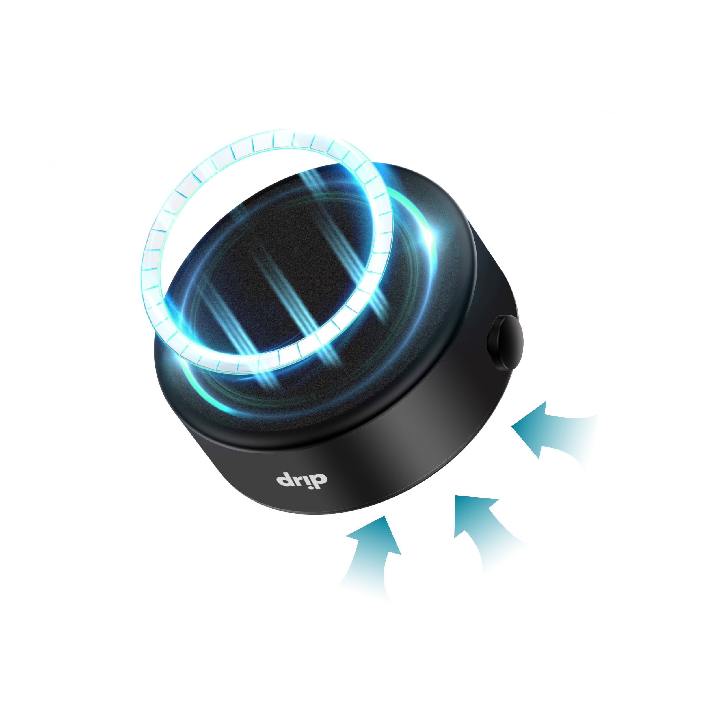 Drip Magnetic Car Phone Mount with Vacuum Suction Black