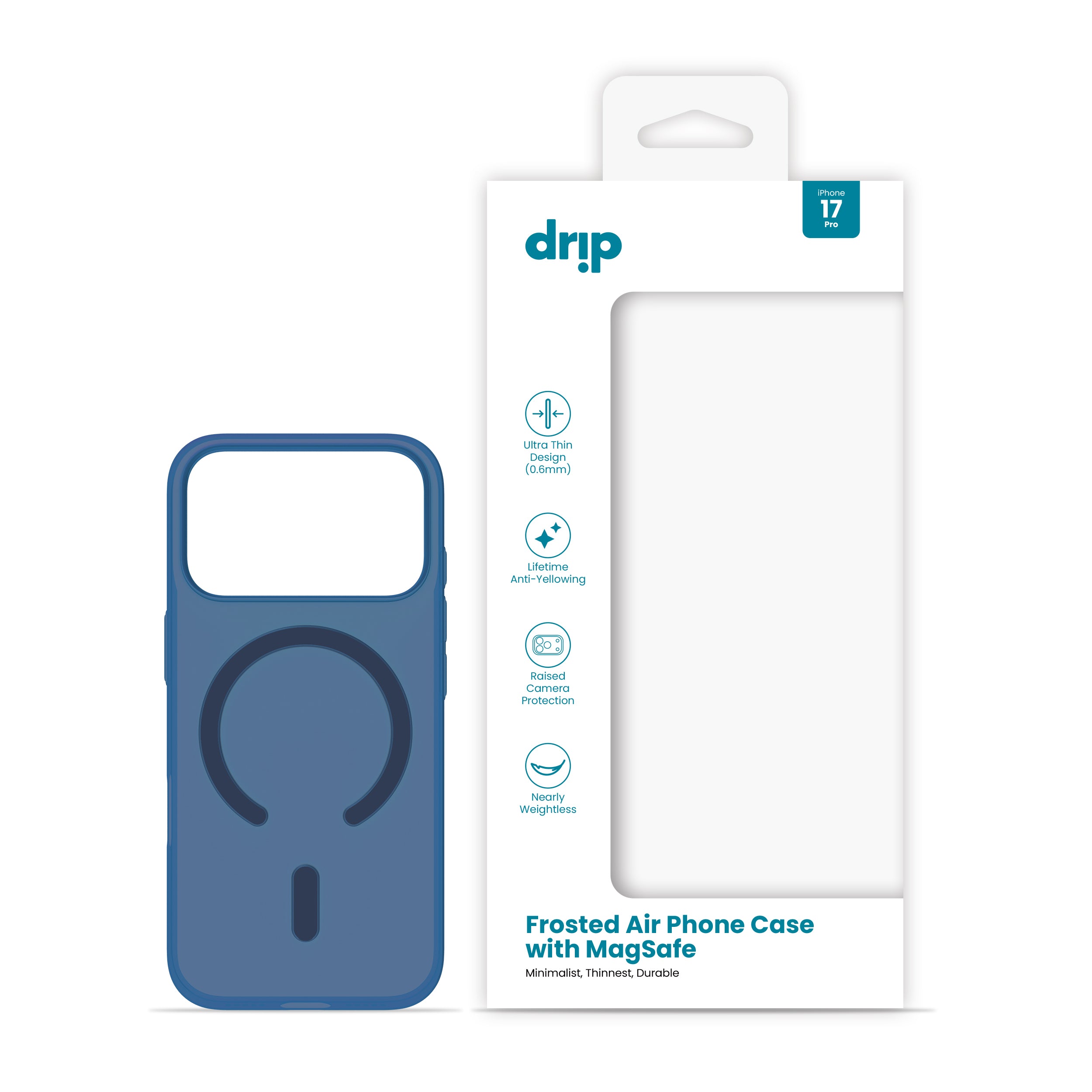 Drip Thinnest Frosted Phone Case with MagSafe Cosmic Orange for iPhone 17 Series