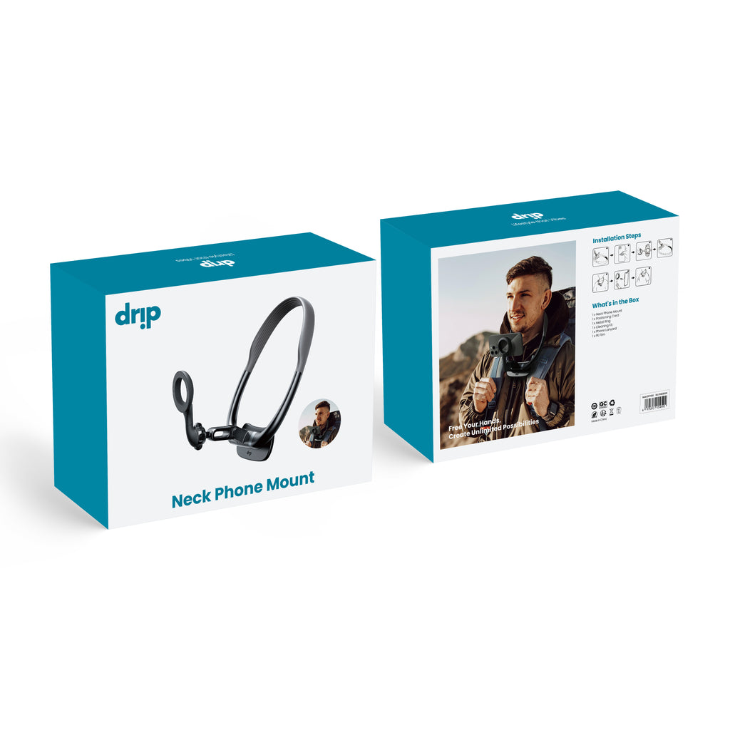 Drip Neck Phone Mount Black