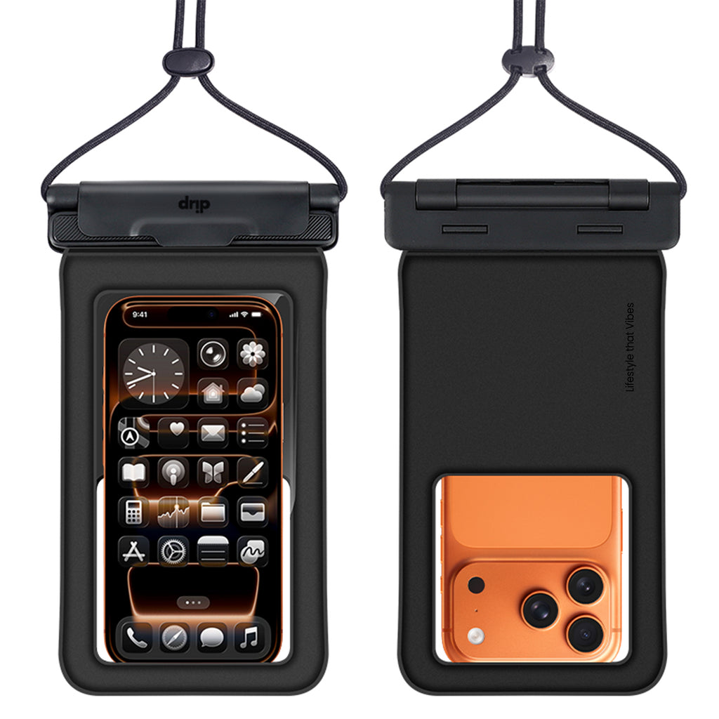 Drip New Filp Cover Waterproof Pouch with Lanyard