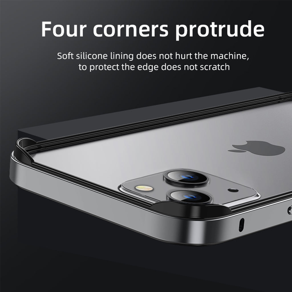 Drip Metal Frame Armor with Soft Inner Bumper for iPhone 15 & 16 Series