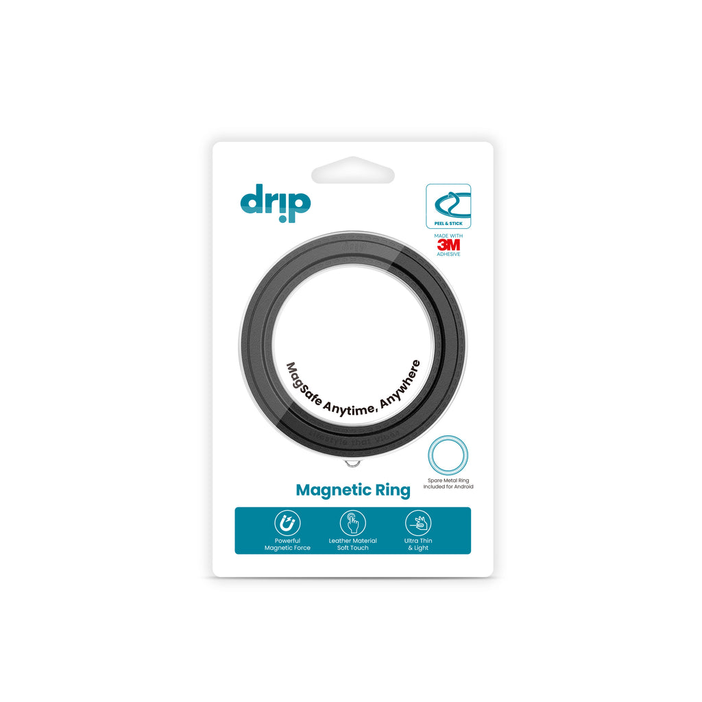 Drip Magnetic Ring & Metal Ring Black for Tablets