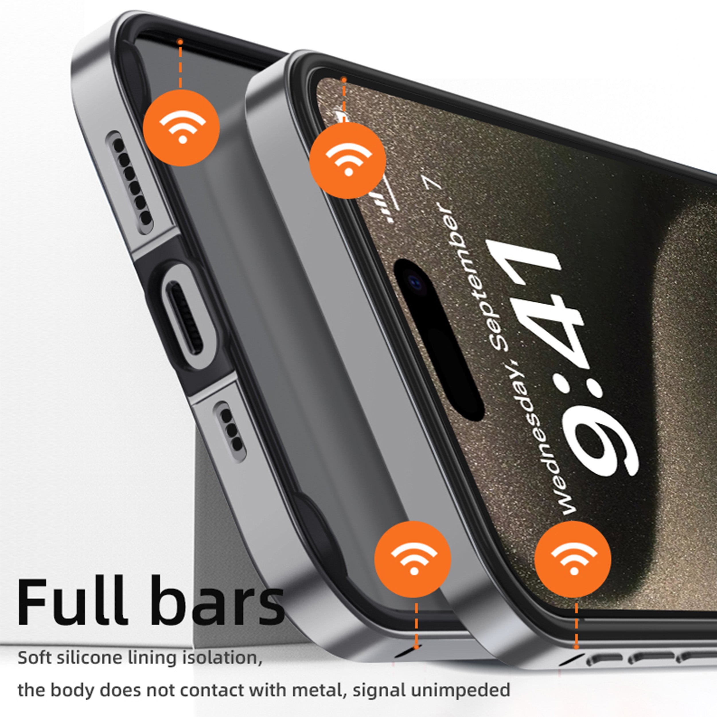 Drip Metal Frame Armor with Soft Inner Bumper for iPhone 15 & 16 Series