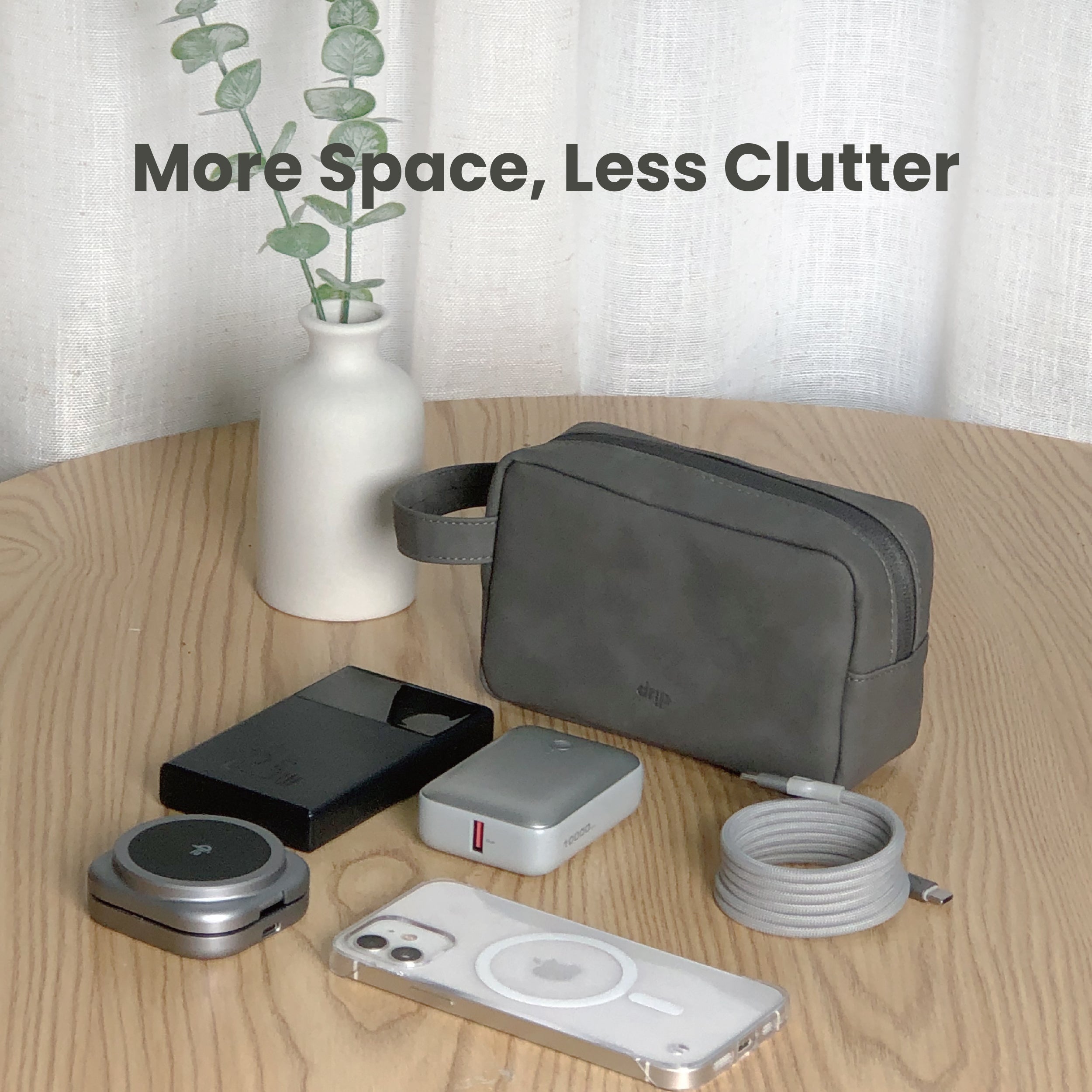Drip Portable Travel Electronics Organizer Bag