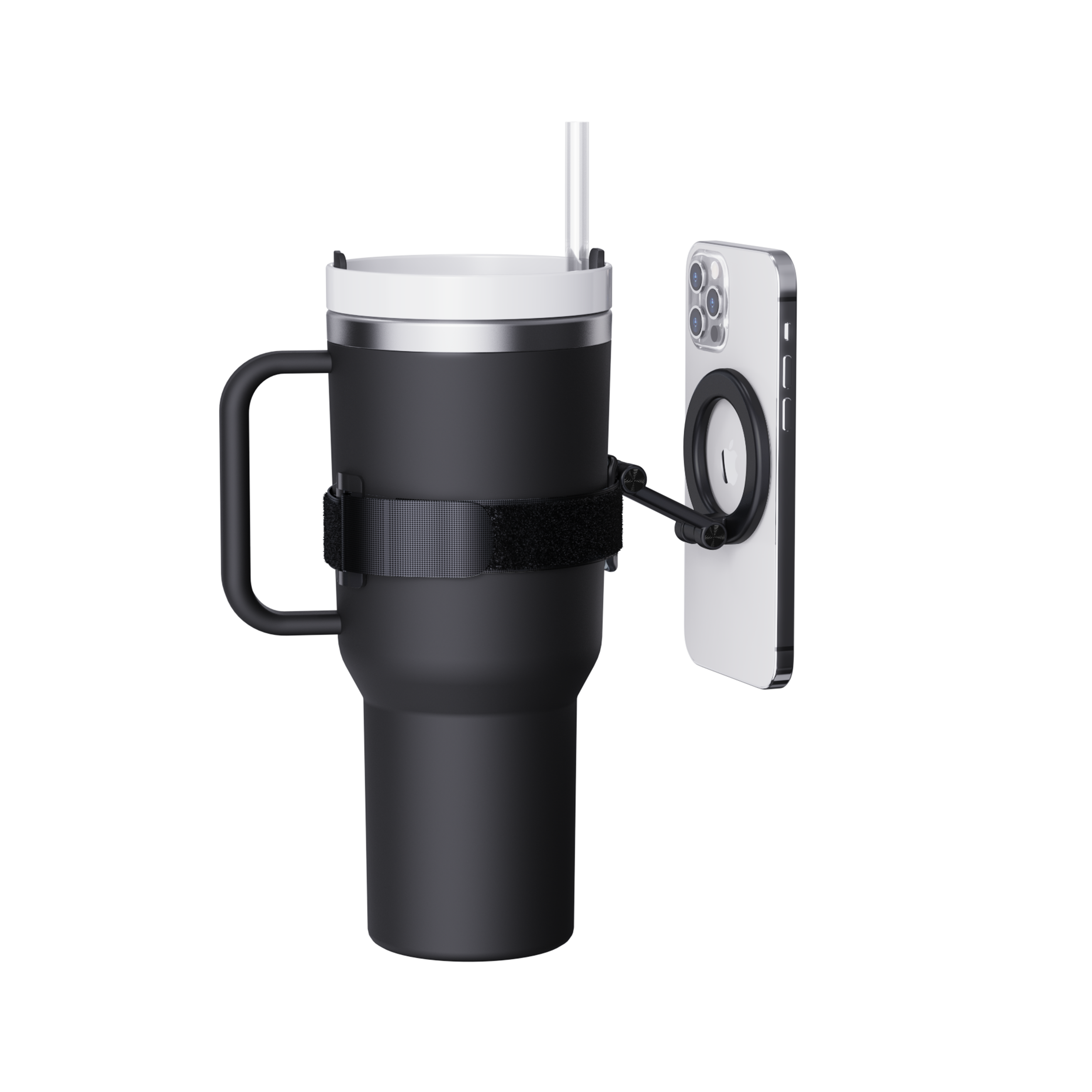 Drip Strap Magnetic Phone Mount Black