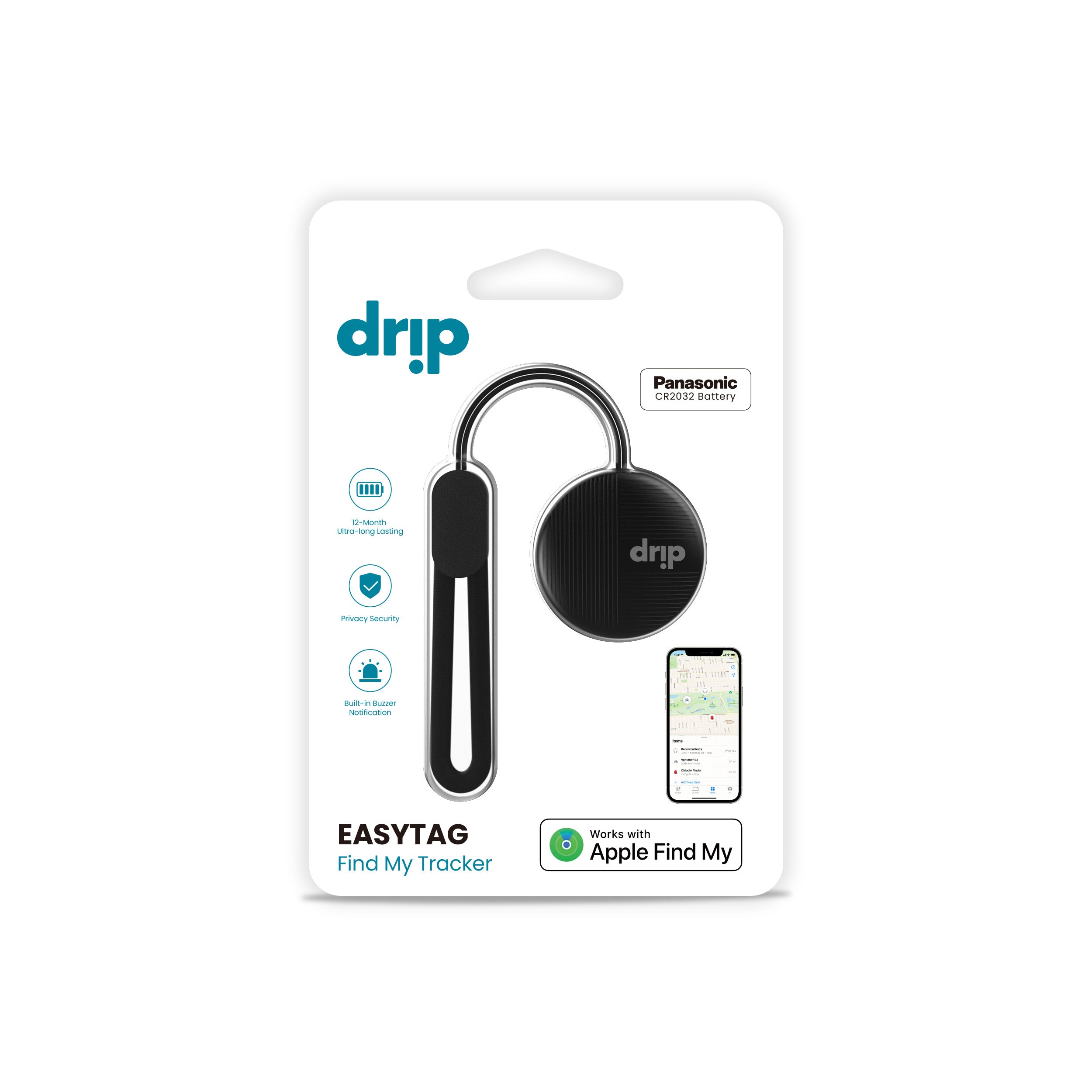 Drip Bluetooth EasyTag Find My Tracker