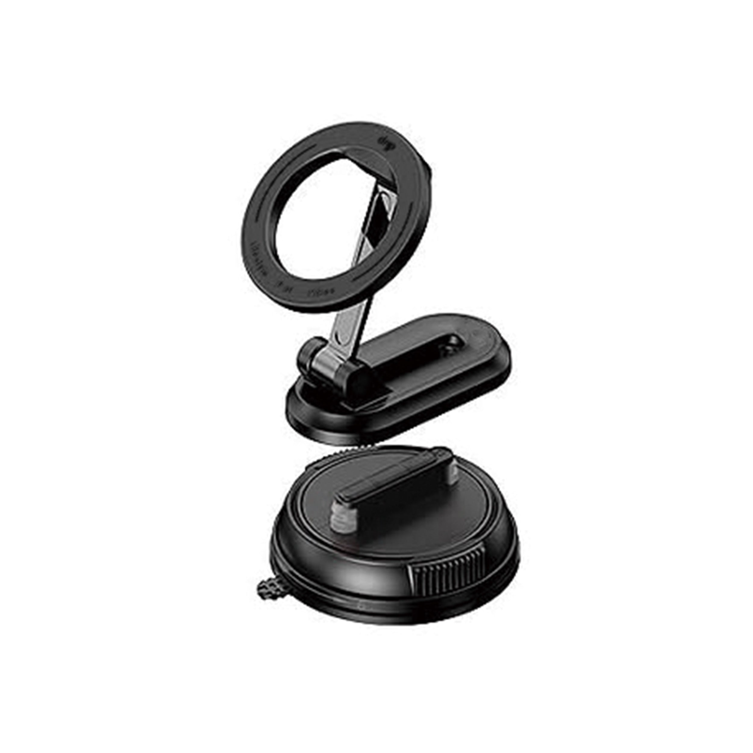 Drip 360° Rotatable & Foldable Magnetic Car Phone Mount with Removable Base Black