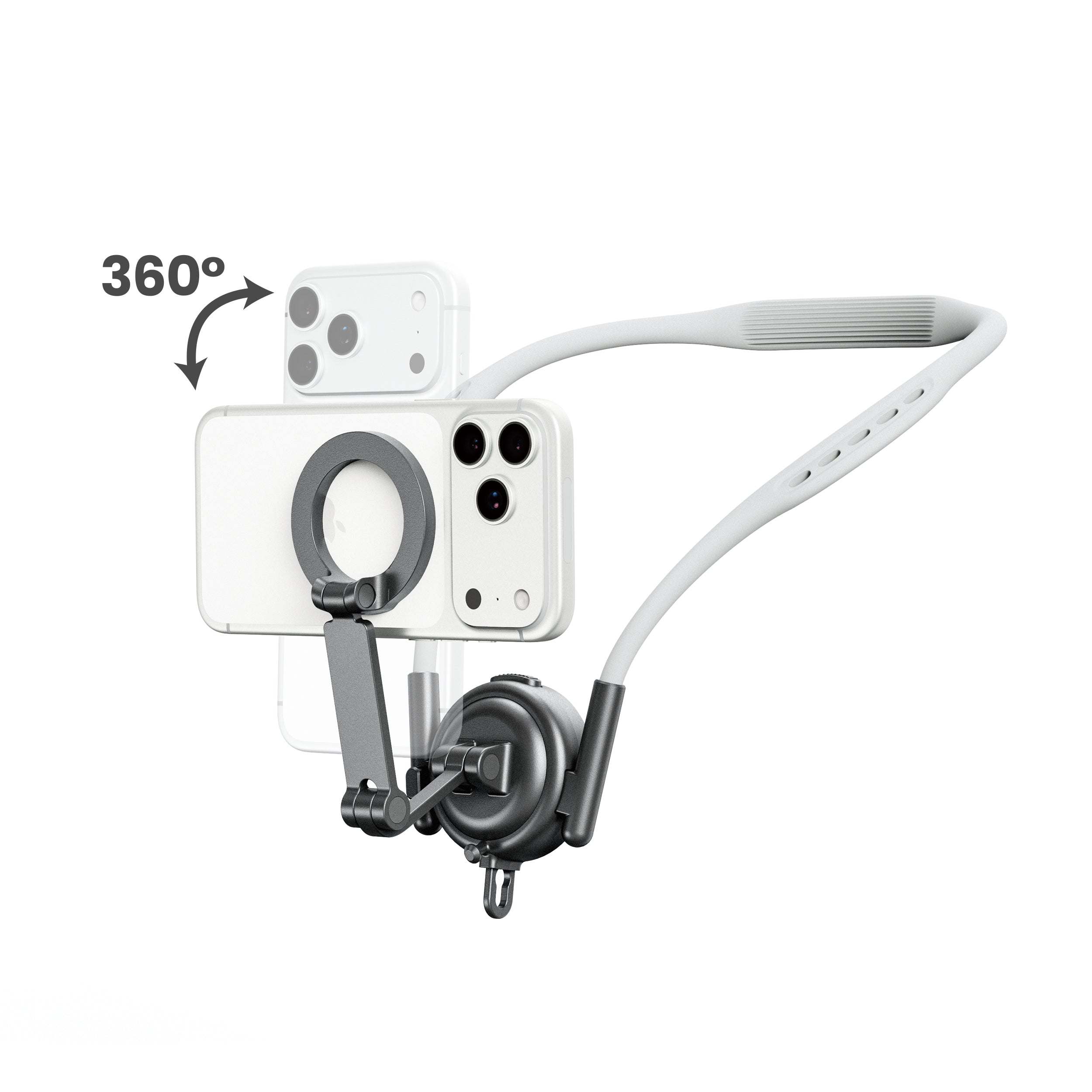 Drip Magnetic Neck Phone Mount Black
