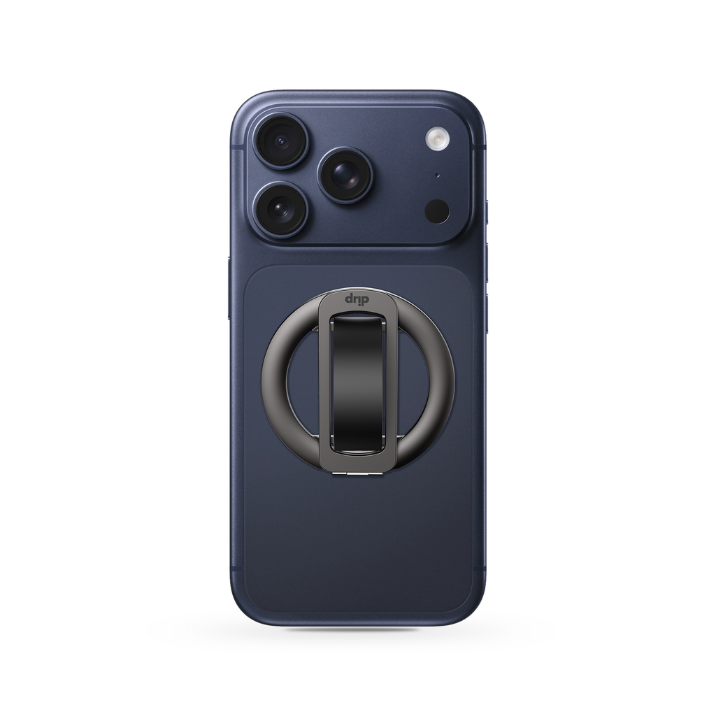 Drip SoftGrip Magnetic Ring Phone Holder with Removable Finger Strap