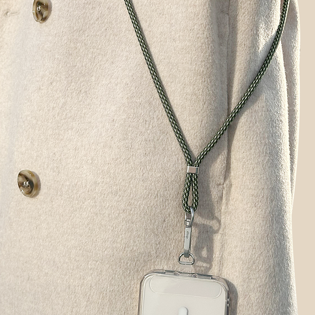Drip Rope Crossbody Strap with Phone Tether Tabs