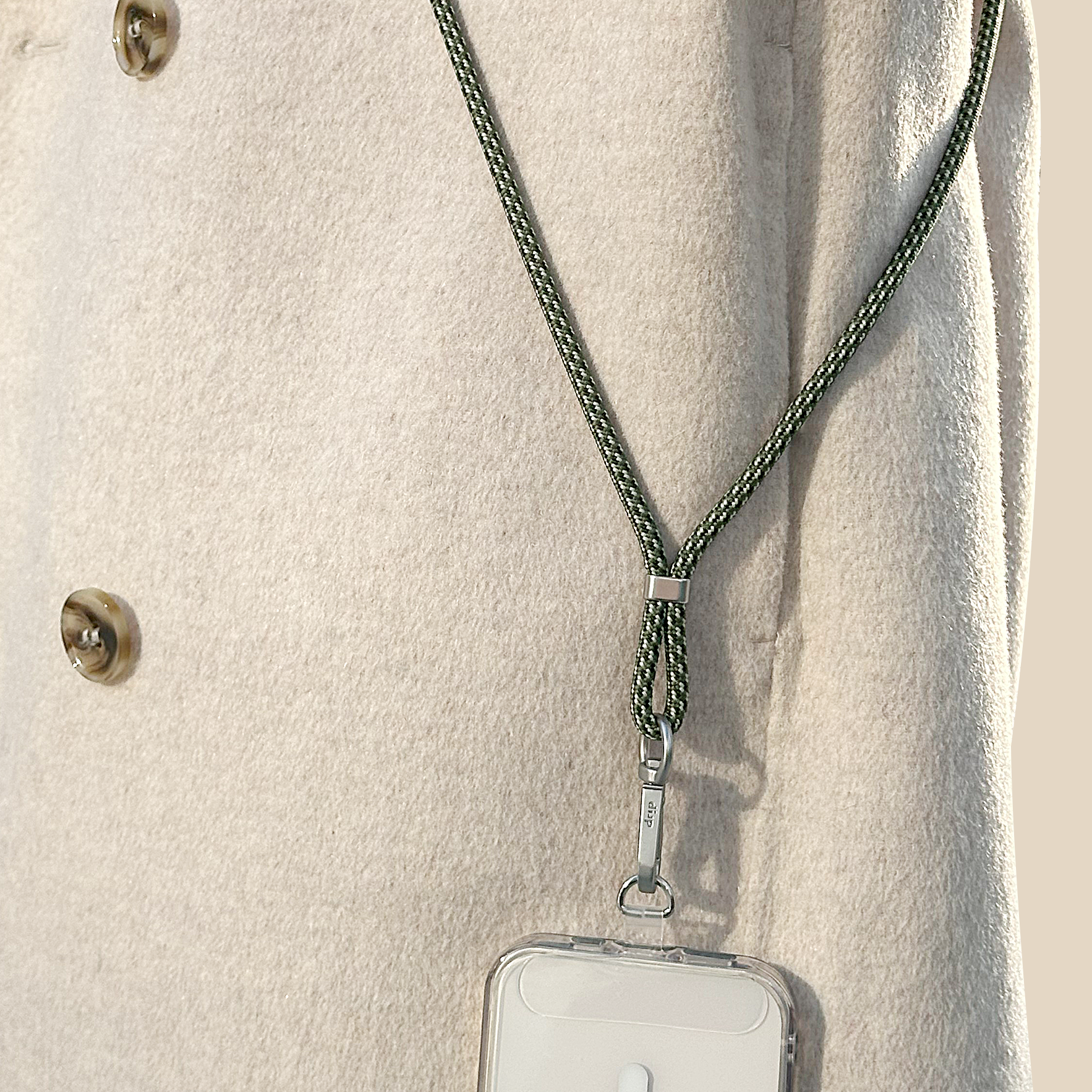 Drip Rope Crossbody Strap with Phone Tether Tabs