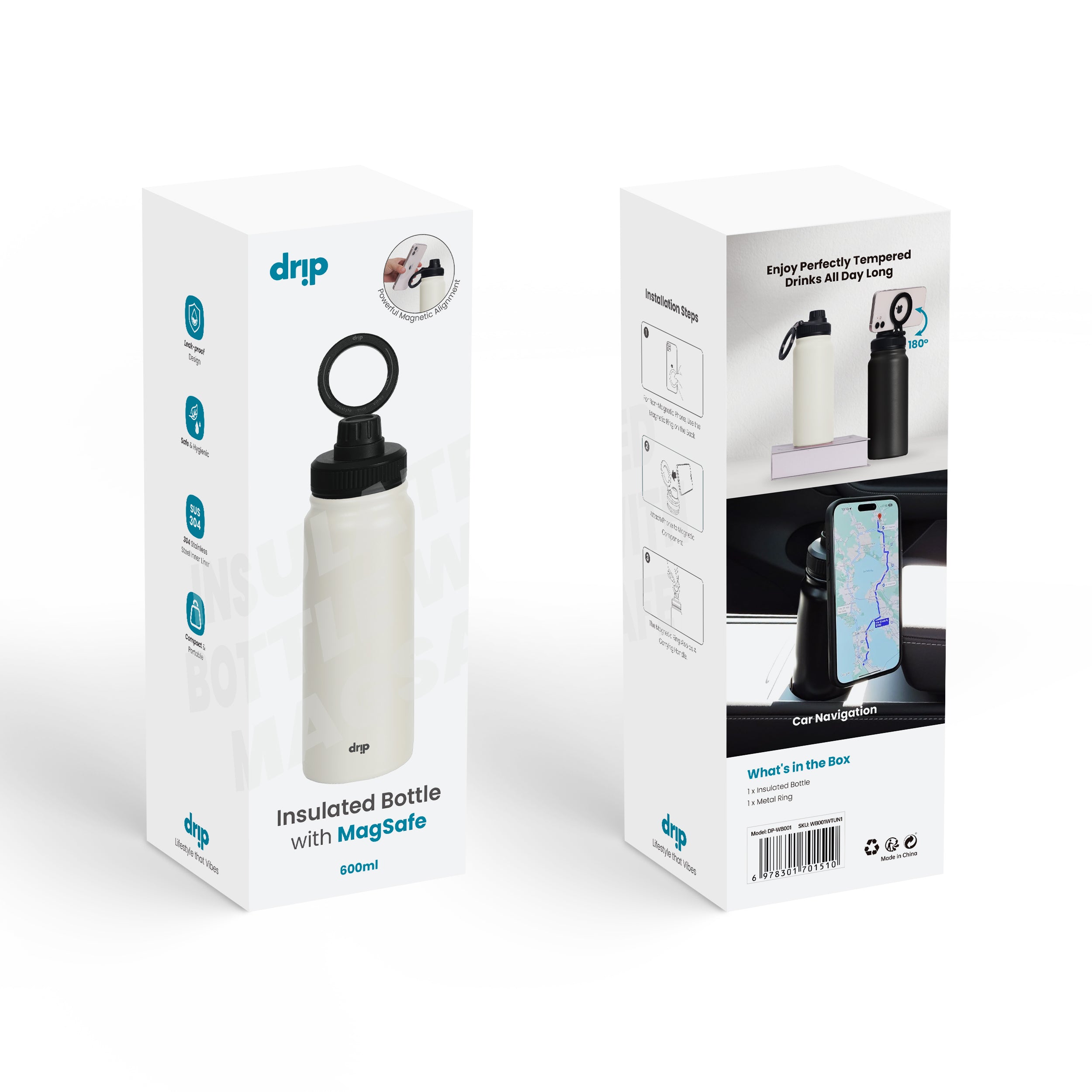 Drip Stainless Steel Insulated Bottle with MagSafe