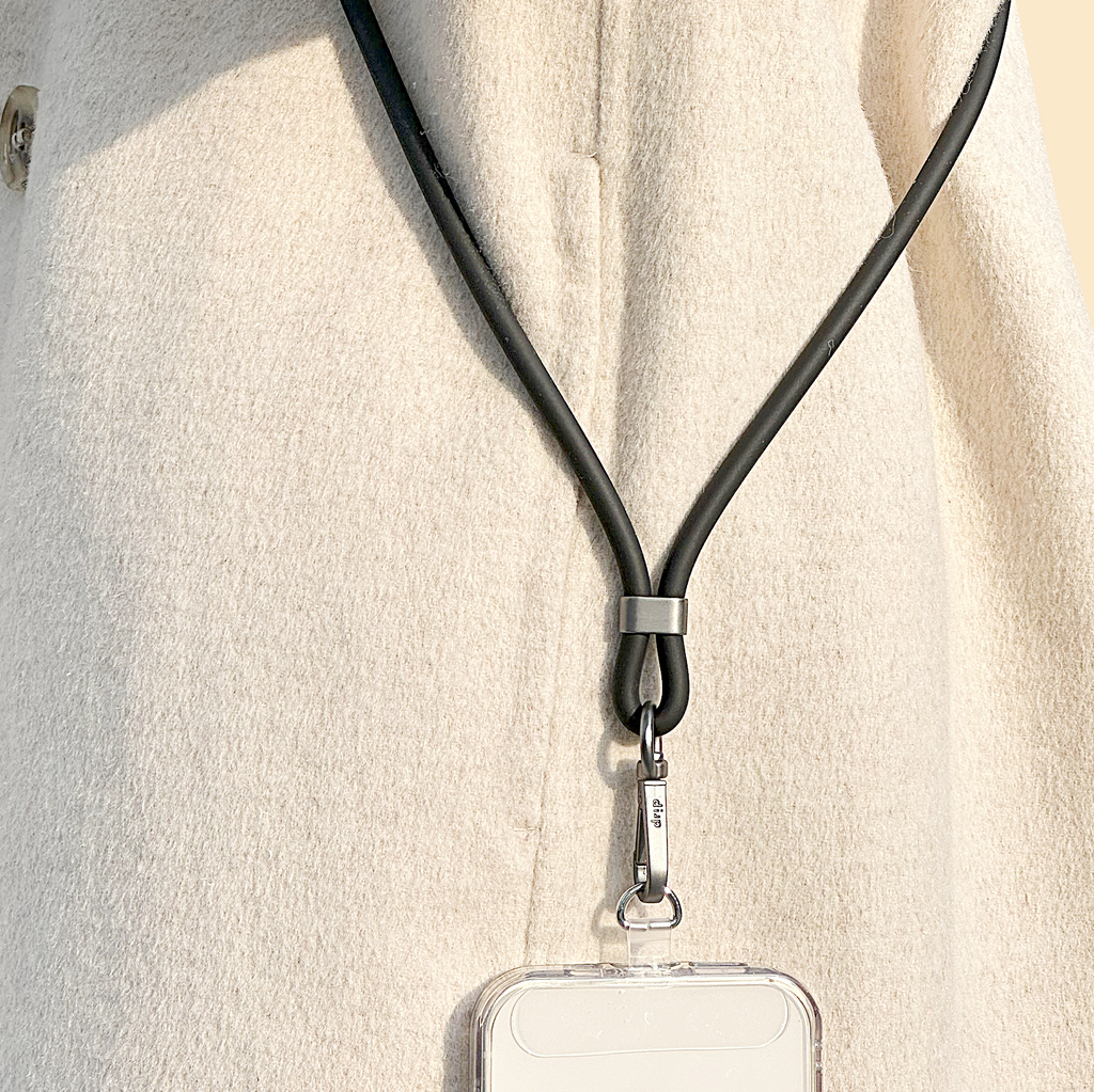 Drip Silicone Crossbody Strap with Phone Tether Tabs