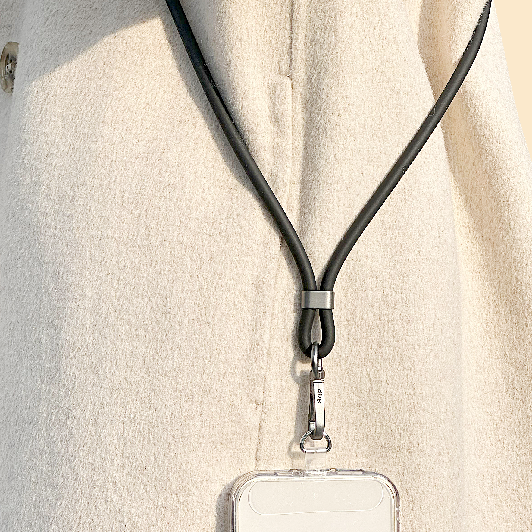 Drip Silicone Crossbody Strap with Phone Tether Tabs