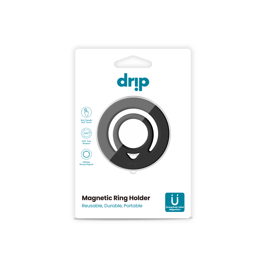 Drip Double Side Magnetic Silicone Ring Holder