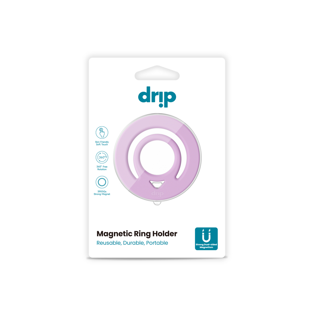 Drip Double Side Magnetic Silicone Ring Holder