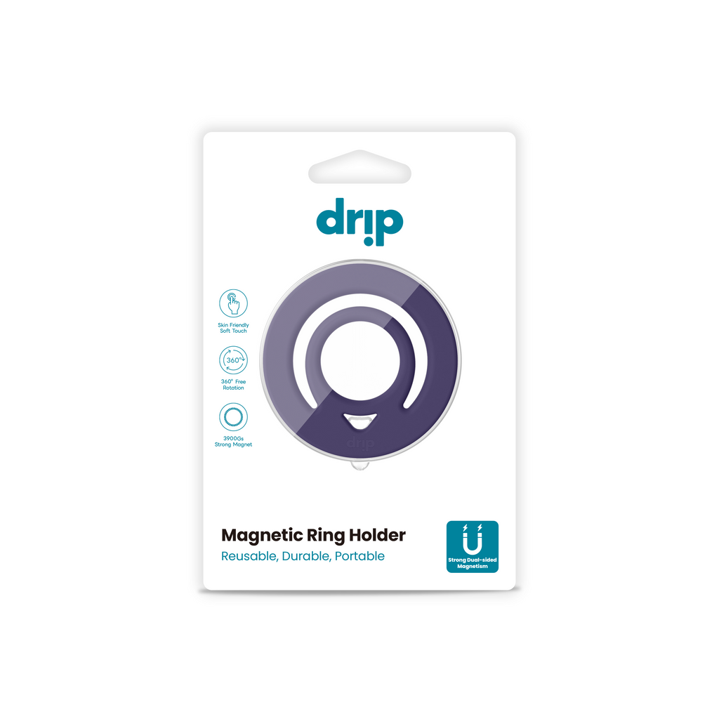 Drip Double Side Magnetic Silicone Ring Holder