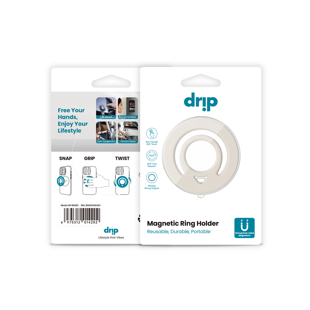 Drip Double Side Magnetic Silicone Ring Holder