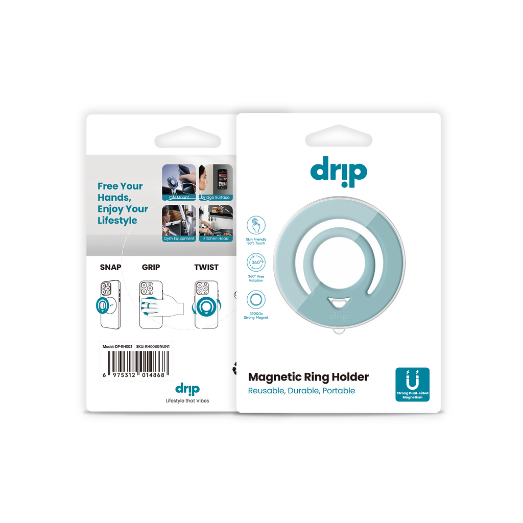 Drip Double Side Magnetic Silicone Ring Holder