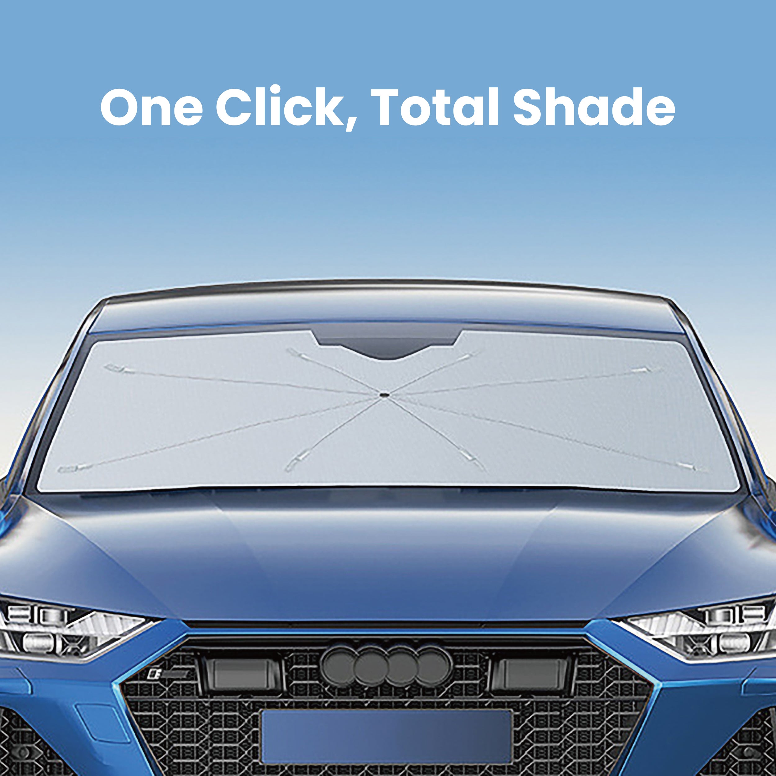 Drip Umbrella Car Windshield Sunshade Black