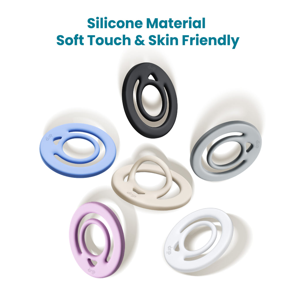 Drip Double Side Magnetic Silicone Ring Holder