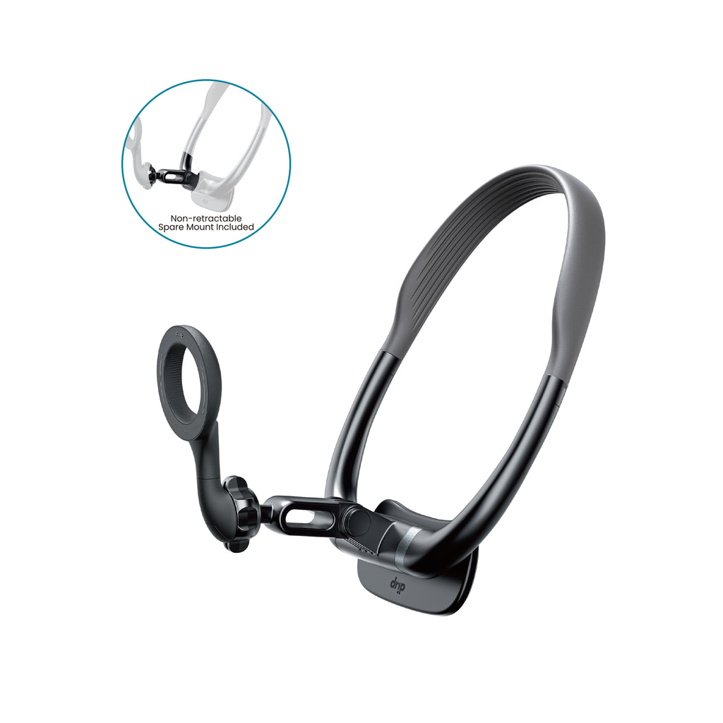 Drip Retractable Neck Phone Mount Black