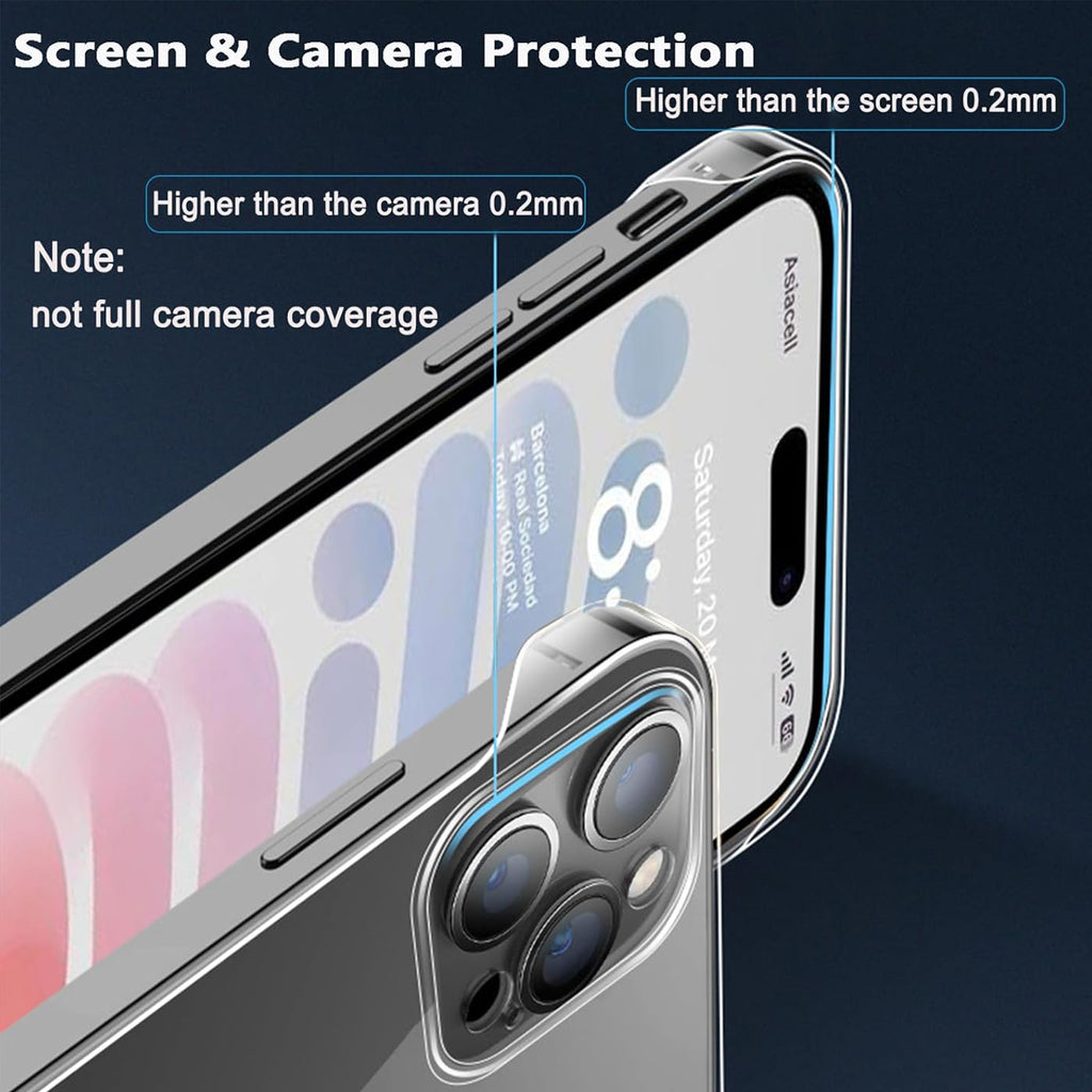 Drip Frameless Clear Phone Case for iPhone 15 & 16 Series