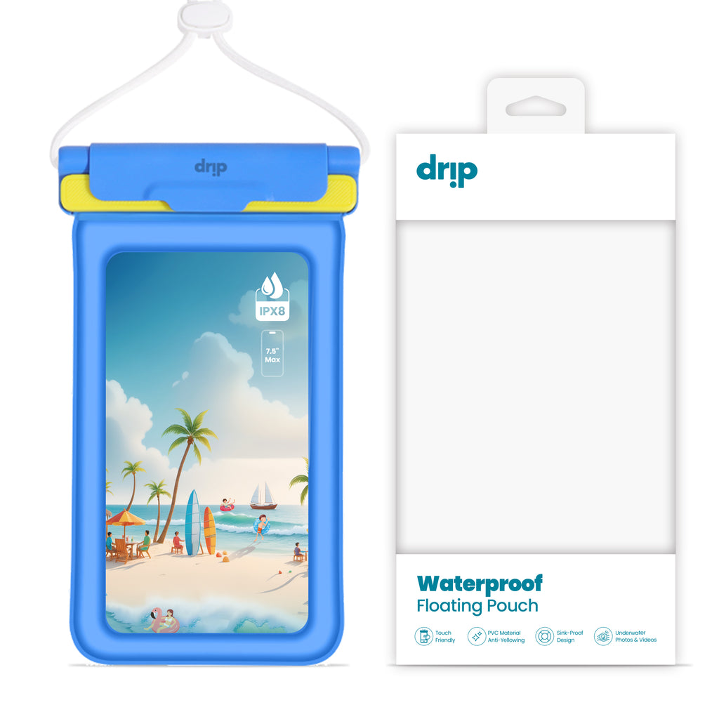 Drip New Filp Cover Waterproof Pouch with Lanyard