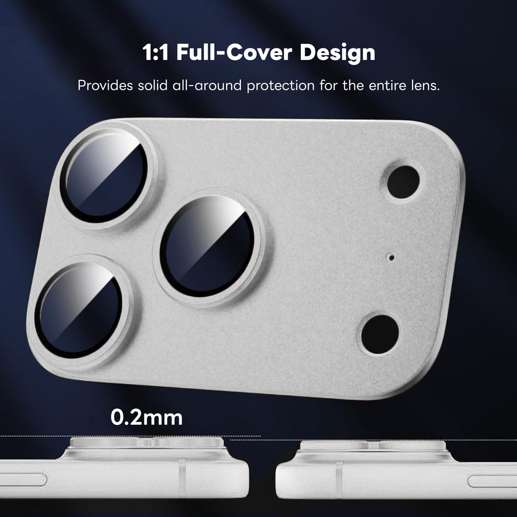 Drip Full-Coverage Aluminum Alloy Lens Protector Cosmic Orange for iPhone 17 Series