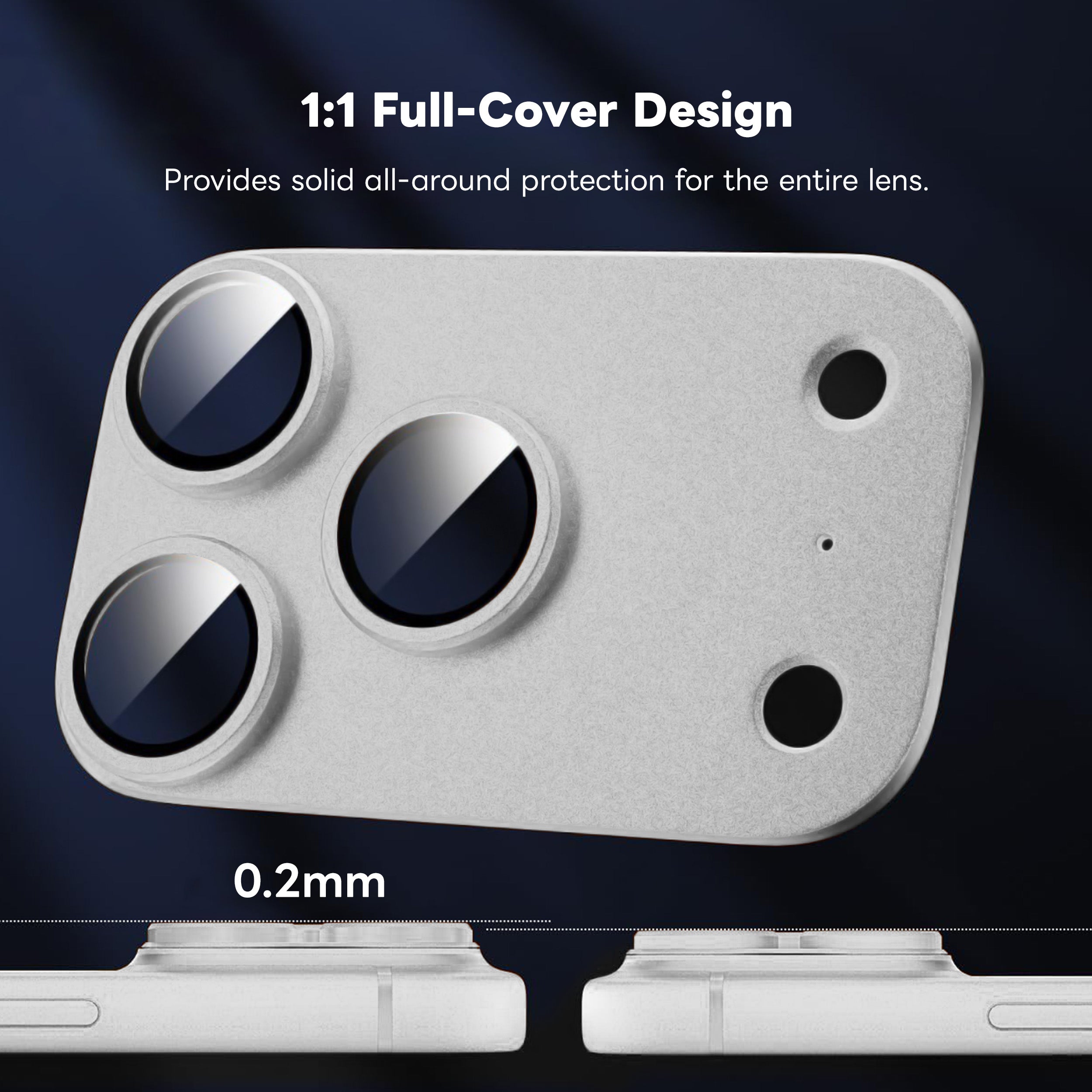 Drip Full-Coverage Aluminum Alloy Lens Protector Cosmic Orange for iPhone 17 Series