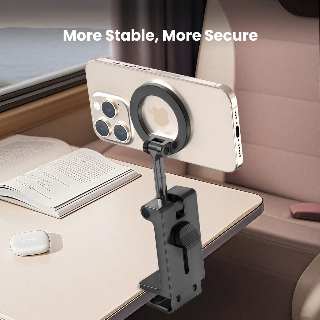 Drip 360° Rotatable Travel Extendable Magnetic Phone Mount Black