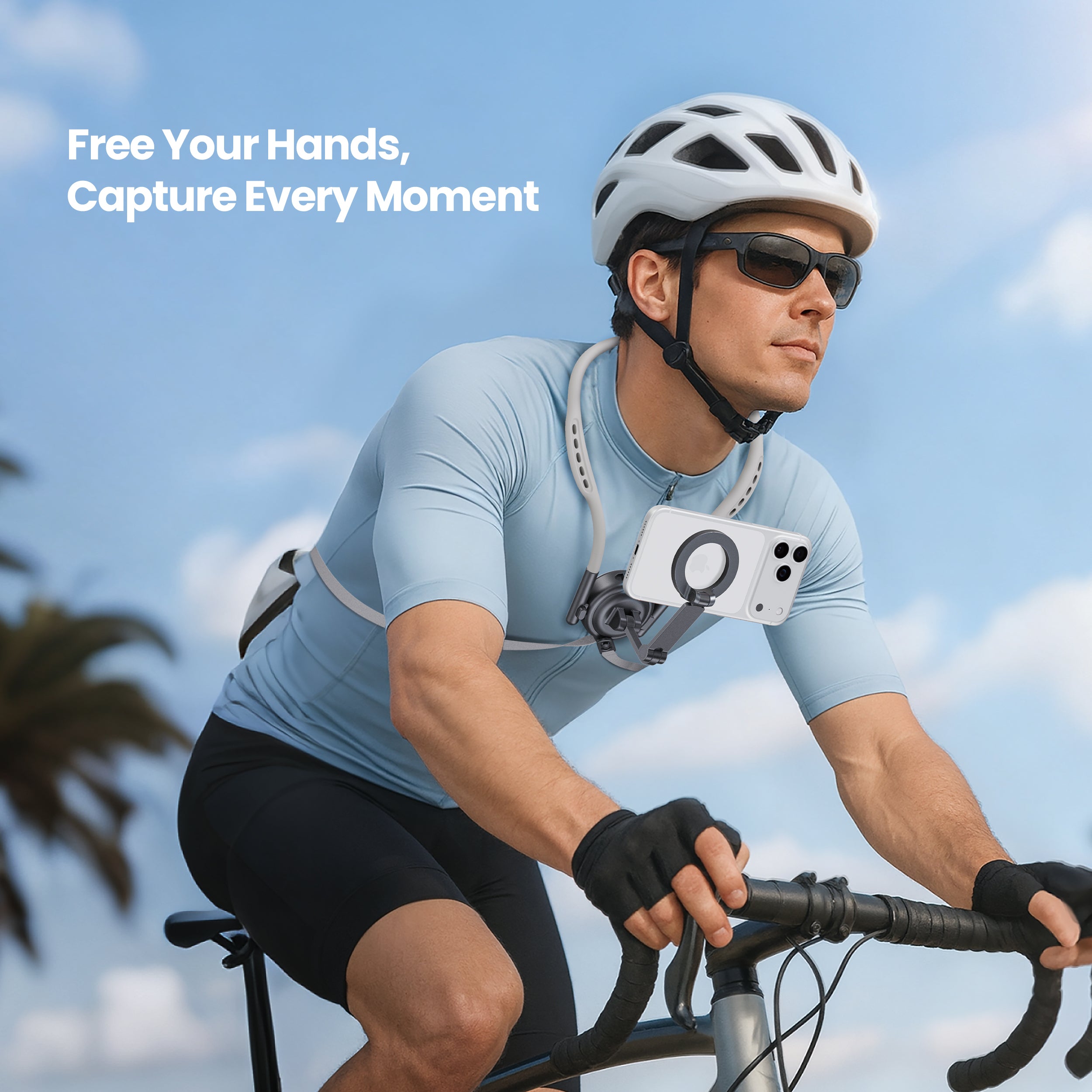 Drip Magnetic Neck Phone Mount Black