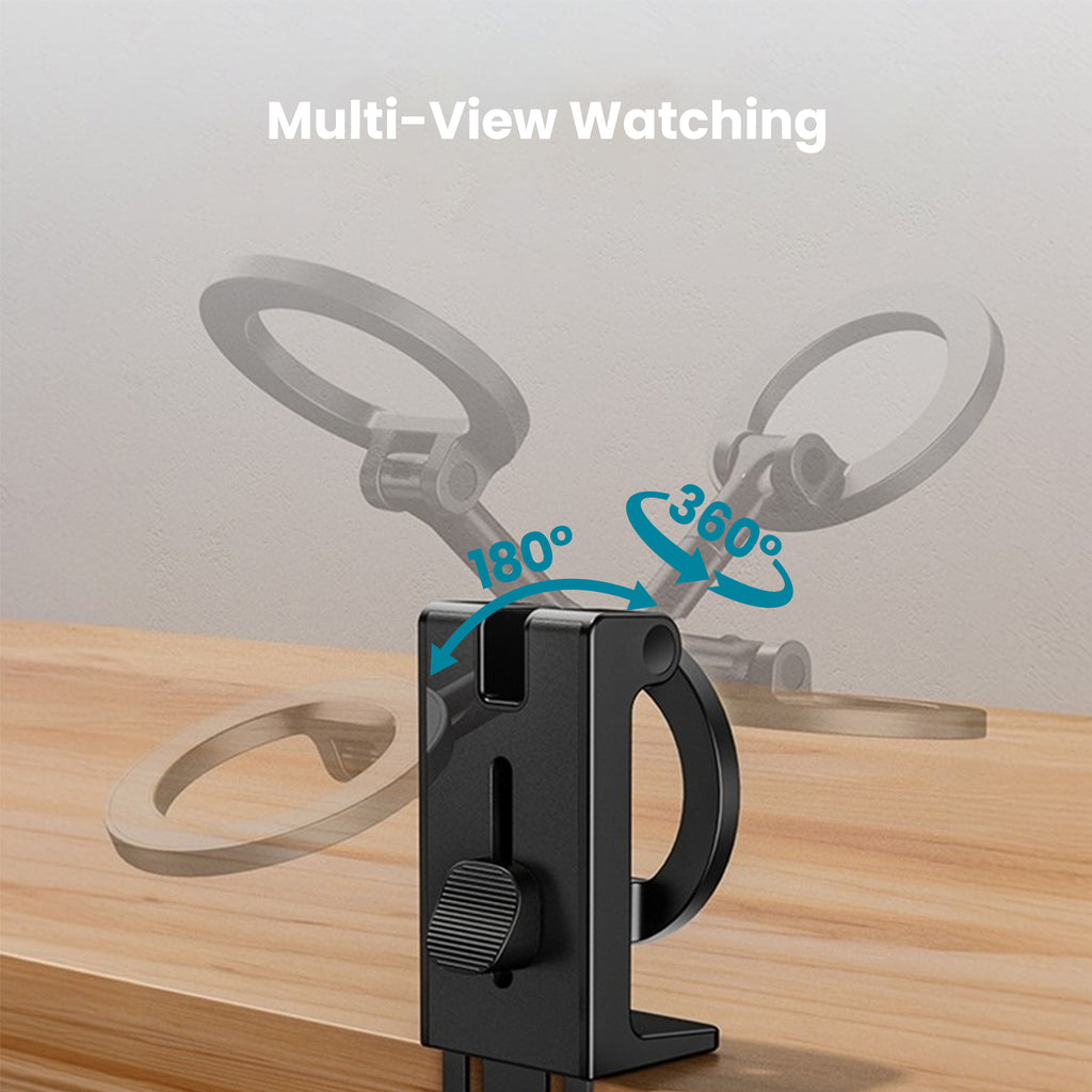 Drip 360° Rotatable Travel Extendable Magnetic Phone Mount Black