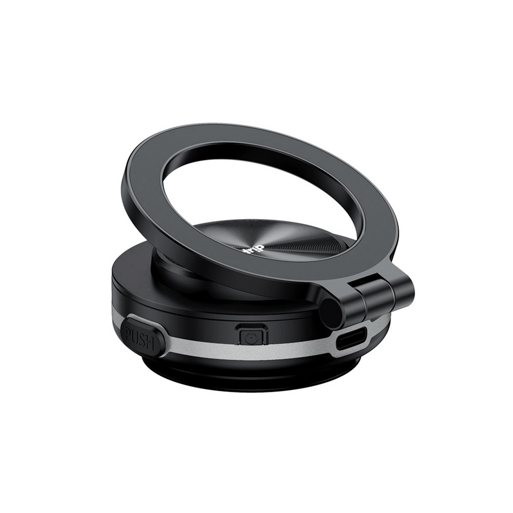 Drip Foldable Magnetic Car Phone Mount with Vacuum Suction Black