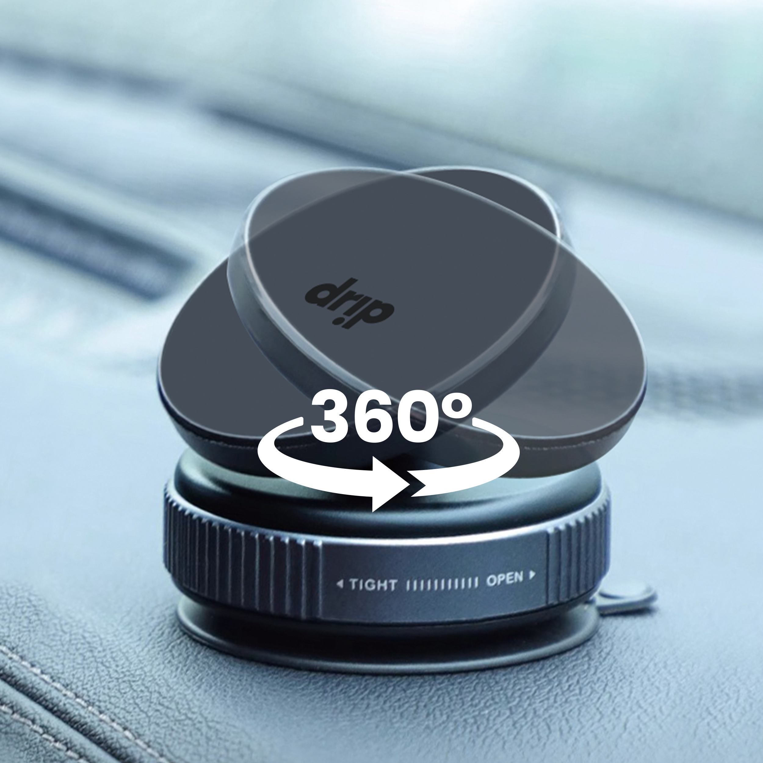 Drip 360° Rotating Vacuum Suction Magnetic Car Phone Mount