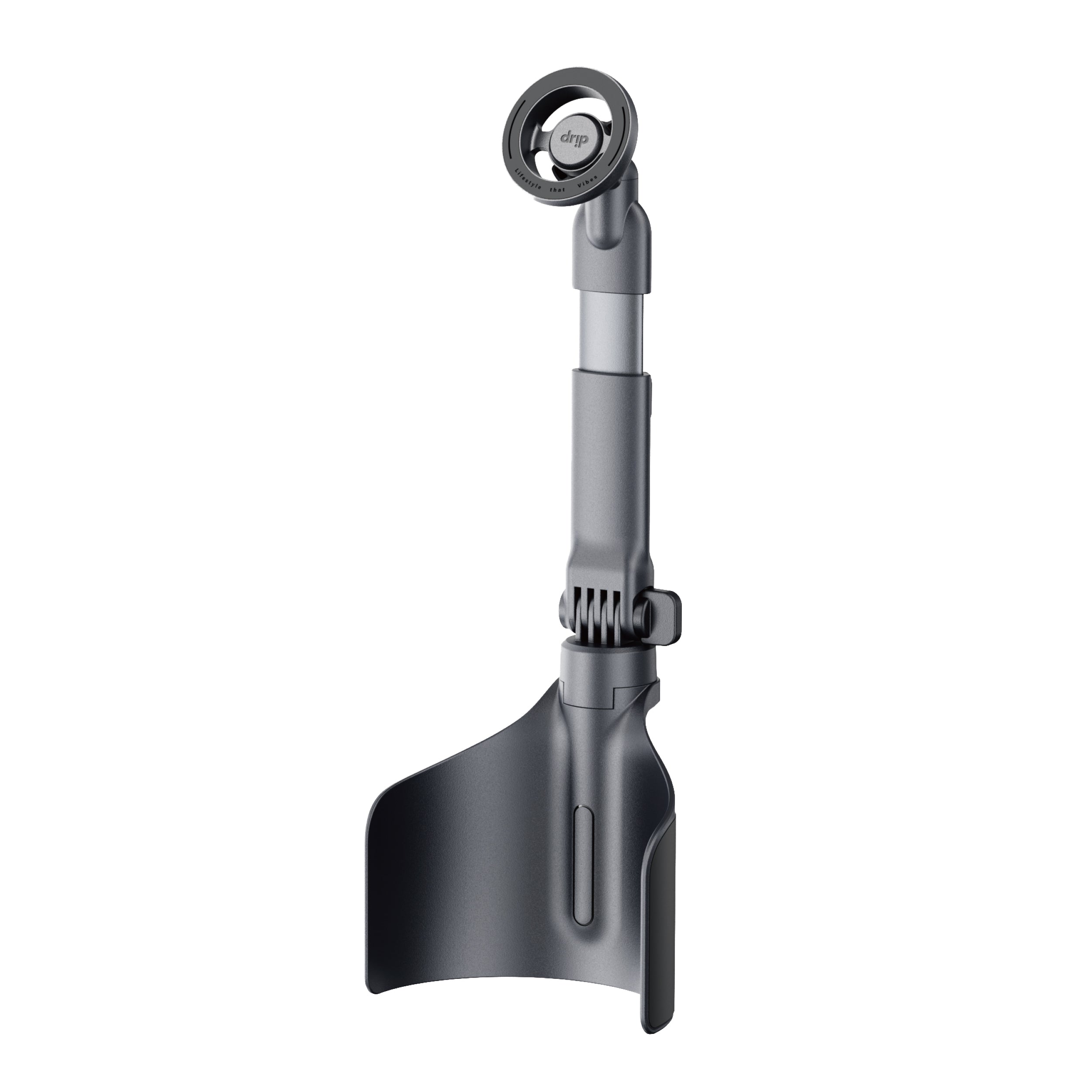 Drip 2-IN-1 Height Adjustment Cup Holder Mount Black