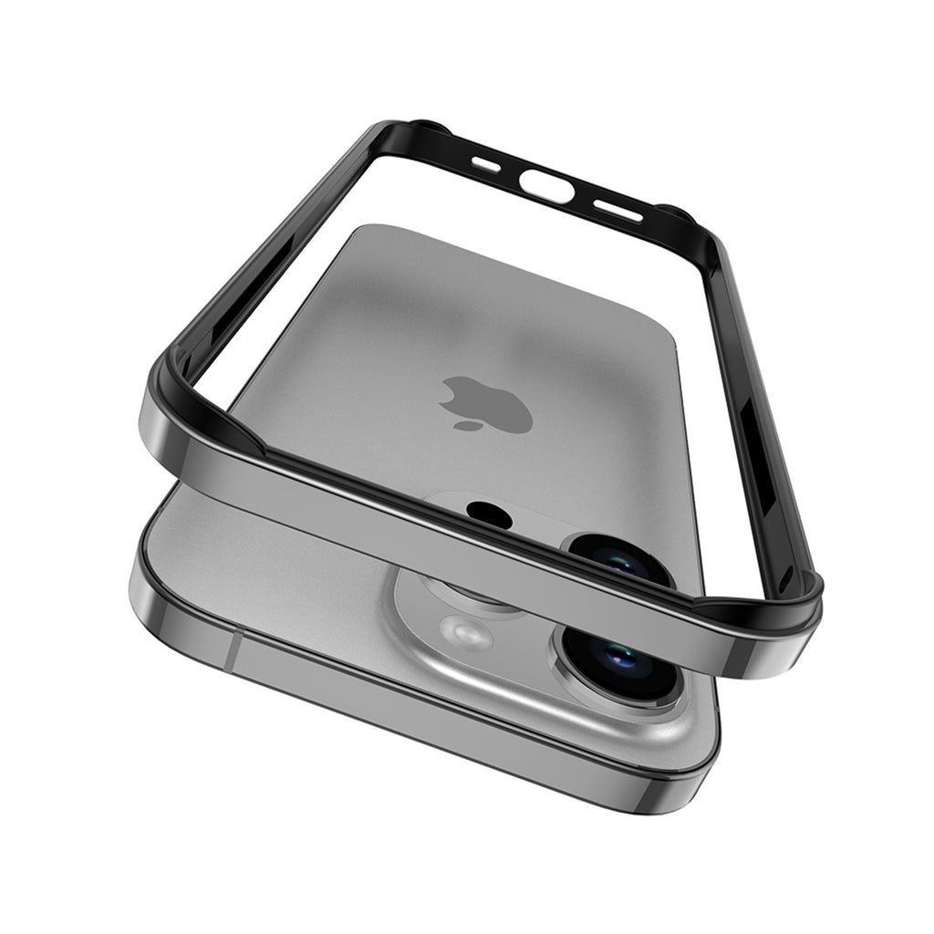 Drip Metal Frame Armor with Soft Inner Bumper for iPhone 15 & 16 Series