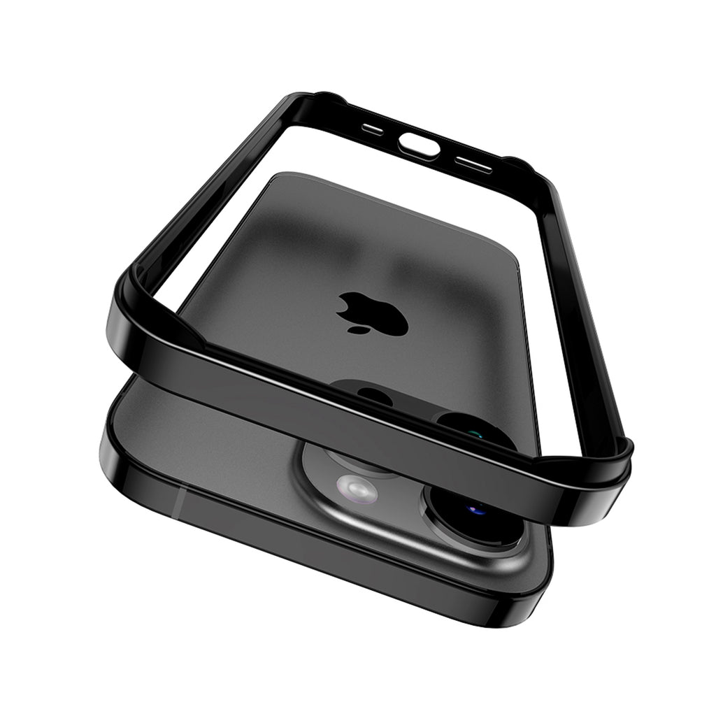 Drip Metal Frame Armor with Soft Inner Bumper for iPhone 15 & 16 Series