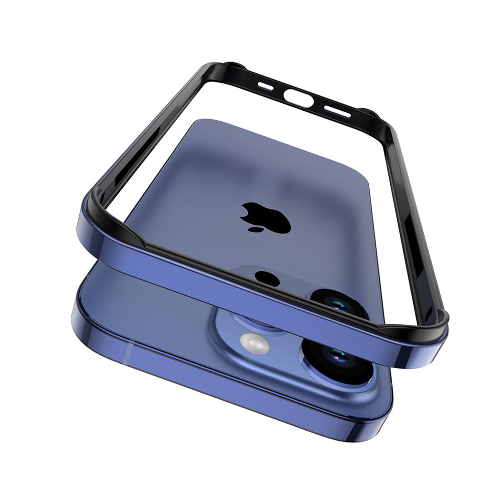 Drip Metal Frame Armor with Soft Inner Bumper for iPhone 15 & 16 Series