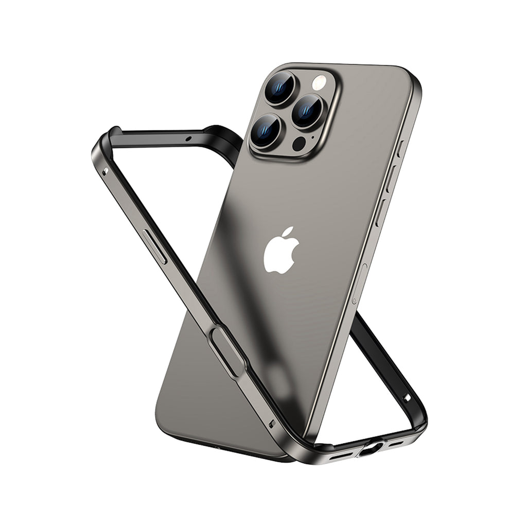 Drip Metal Frame Armor with Soft Inner Bumper for iPhone 15 & 16 Series