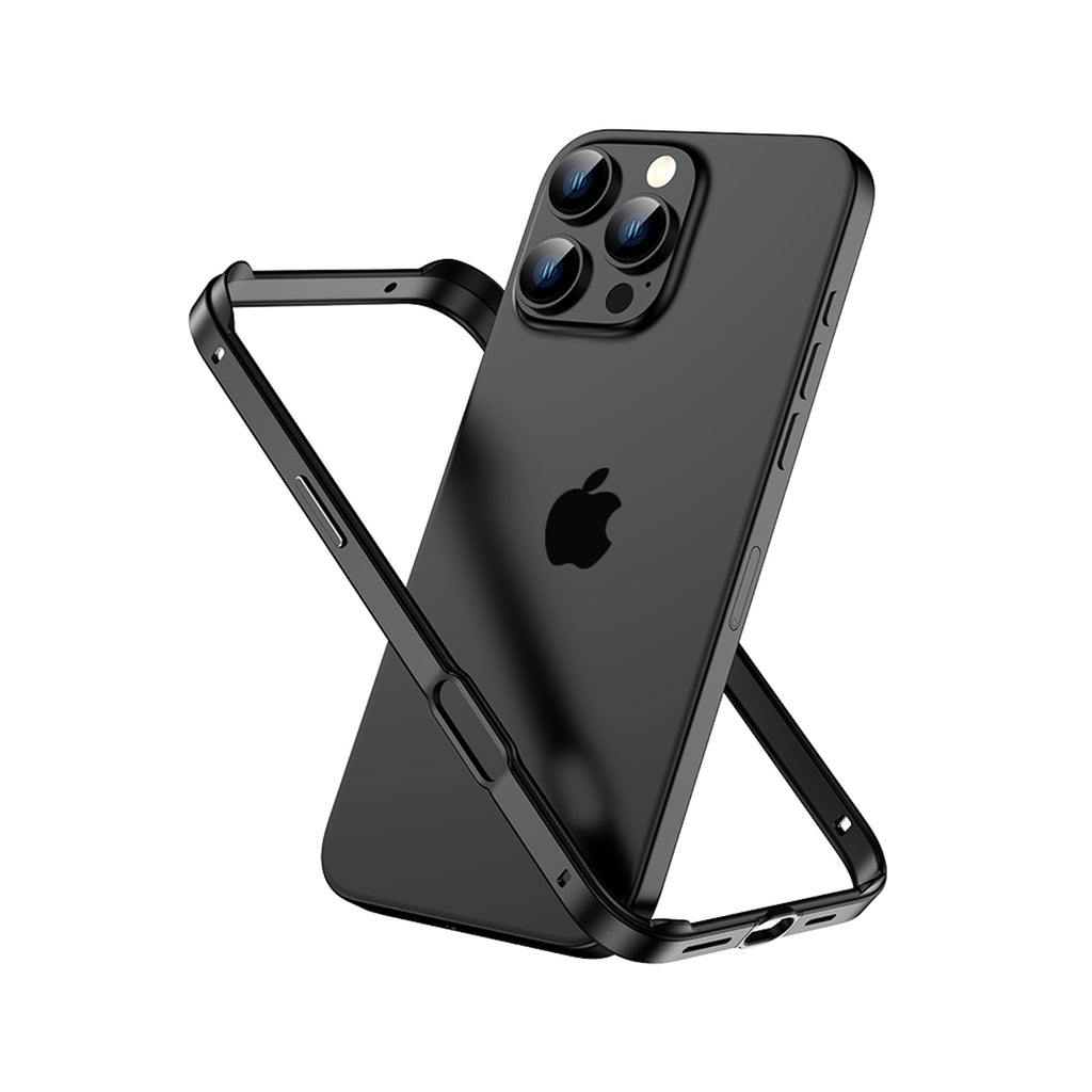 Drip Metal Frame Armor with Soft Inner Bumper for iPhone 15 & 16 Series