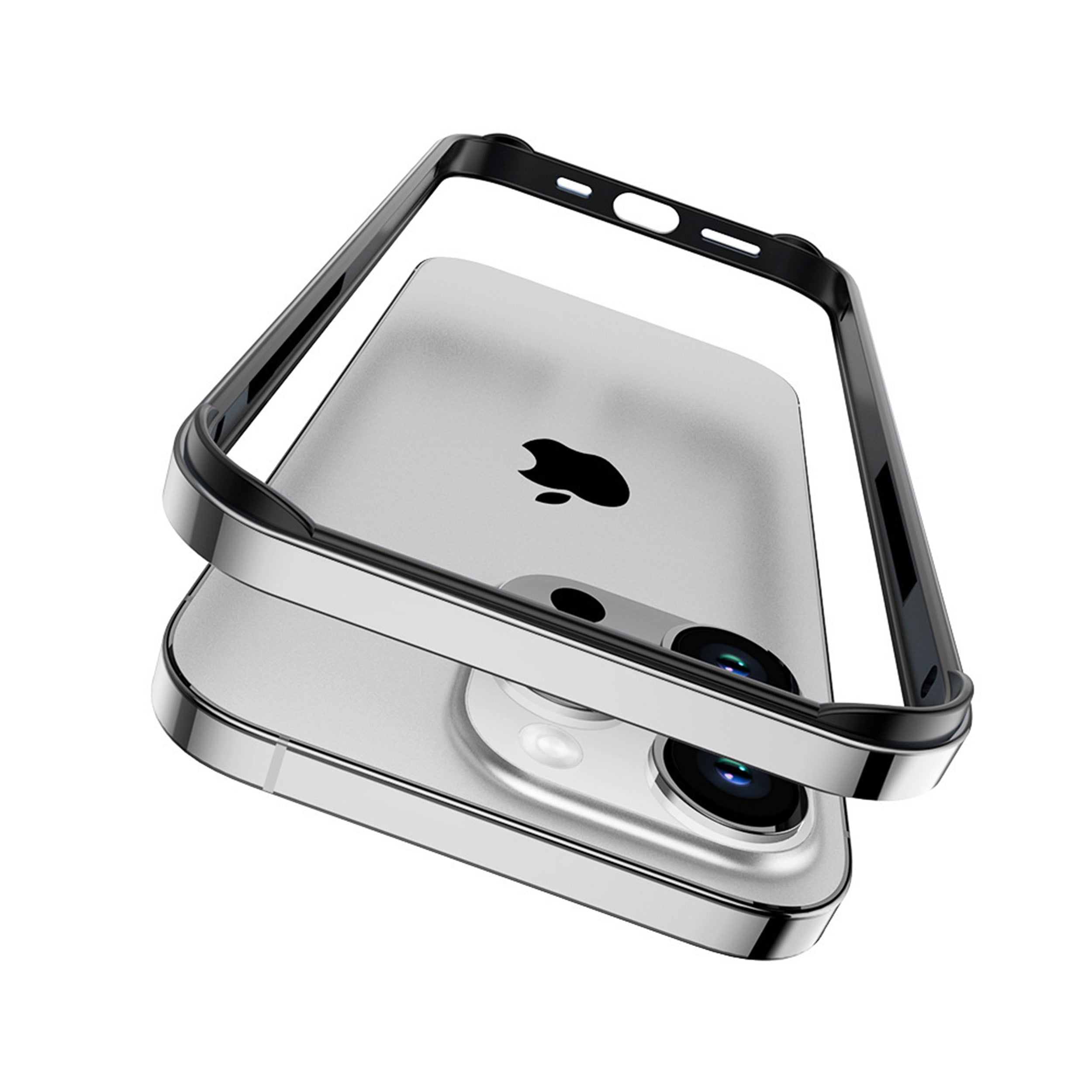 Drip Metal Frame Armor with Soft Inner Bumper for iPhone 15 & 16 Series