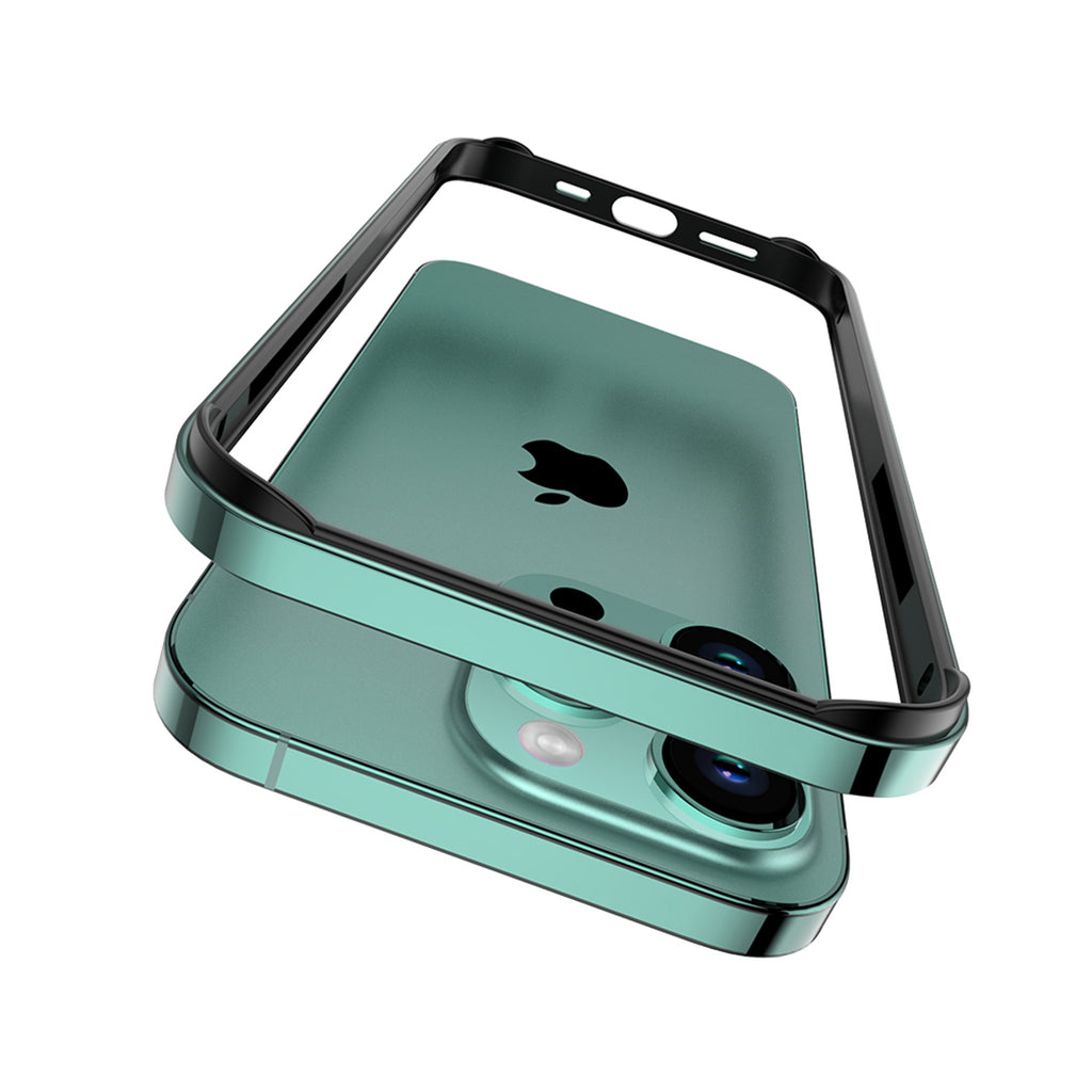 Drip Metal Frame Armor with Soft Inner Bumper for iPhone 15 & 16 Series