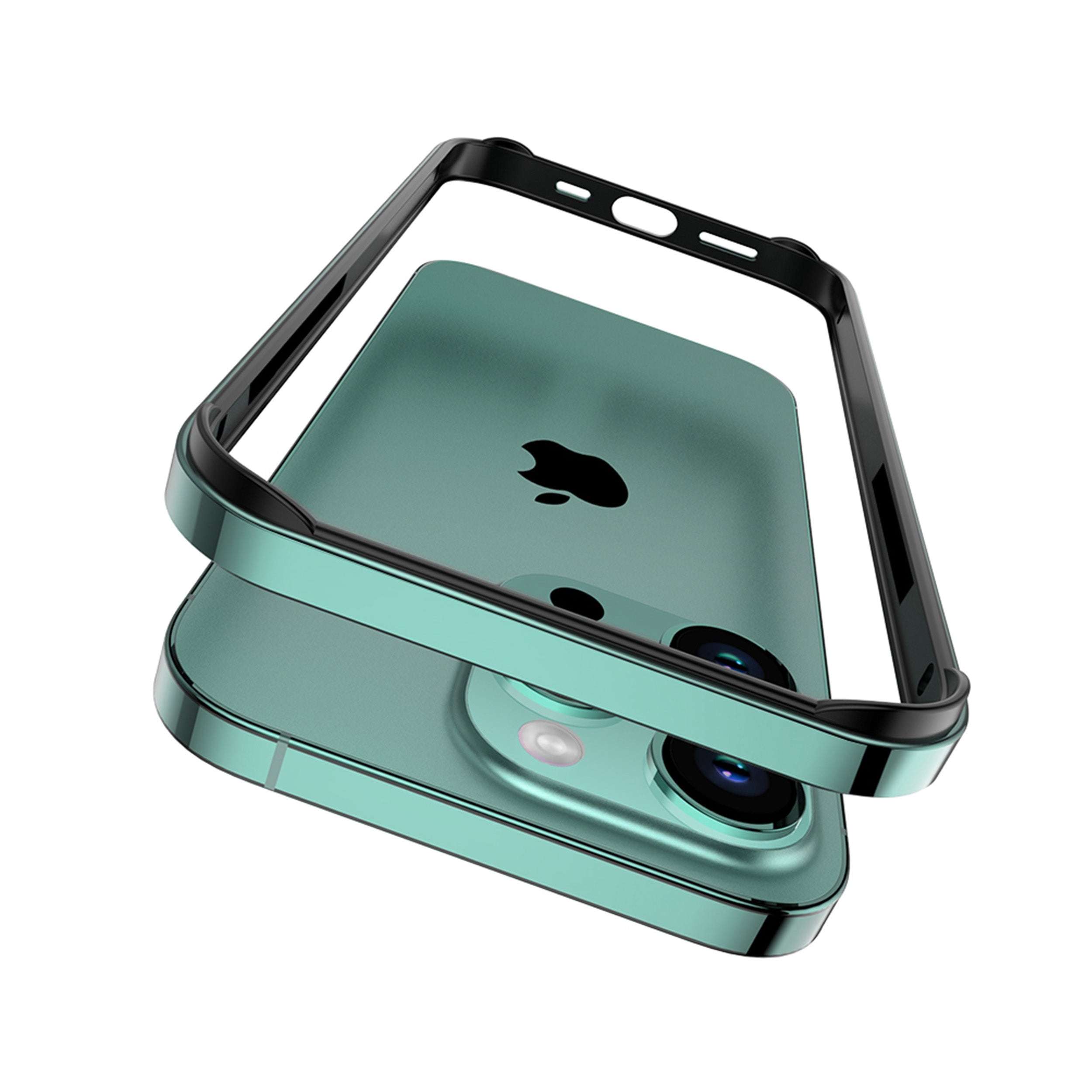 Drip Metal Frame Armor with Soft Inner Bumper for iPhone 15 & 16 Series