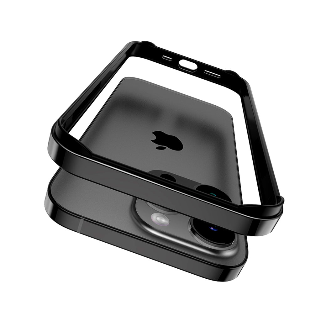 Drip Metal Frame Armor with Soft Inner Bumper for iPhone 15 & 16 Series