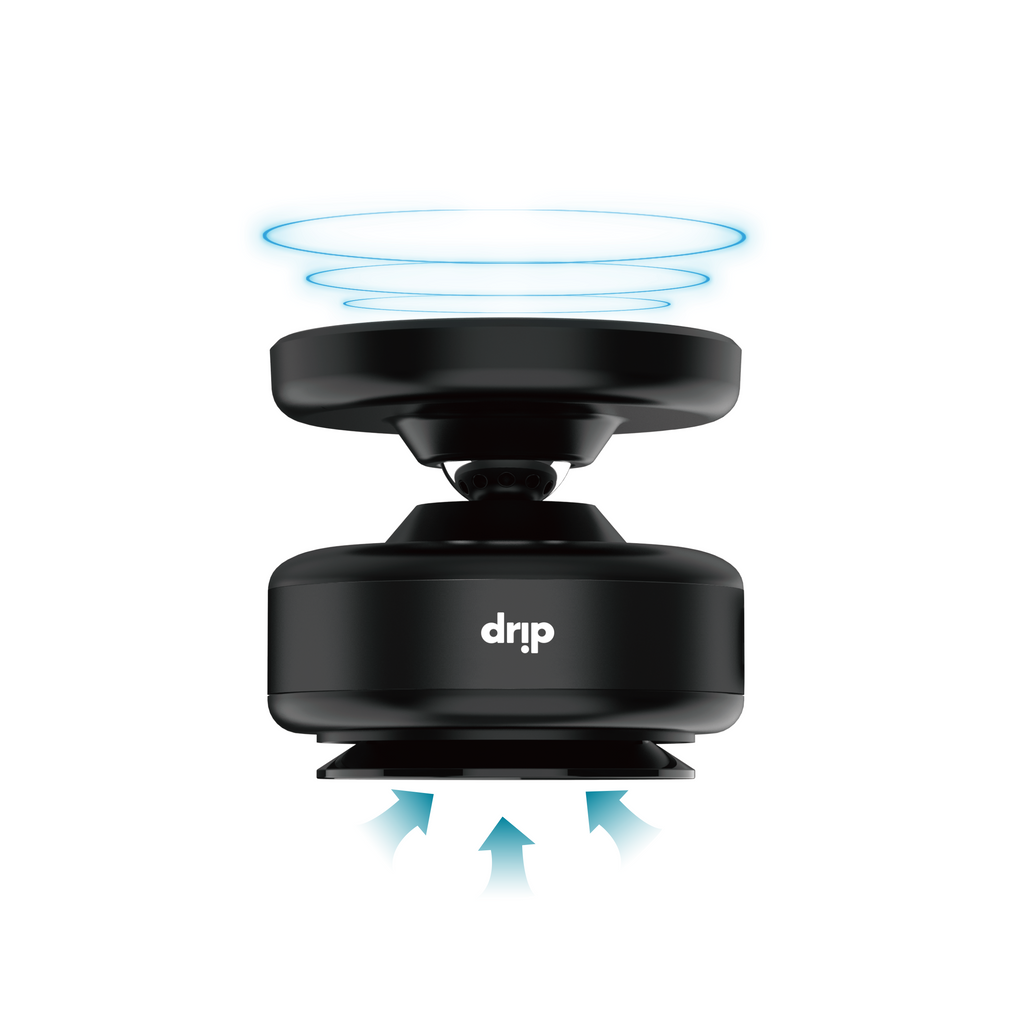 Drip 360° Magnetic Car Phone Mount with Vacuum Suction Black