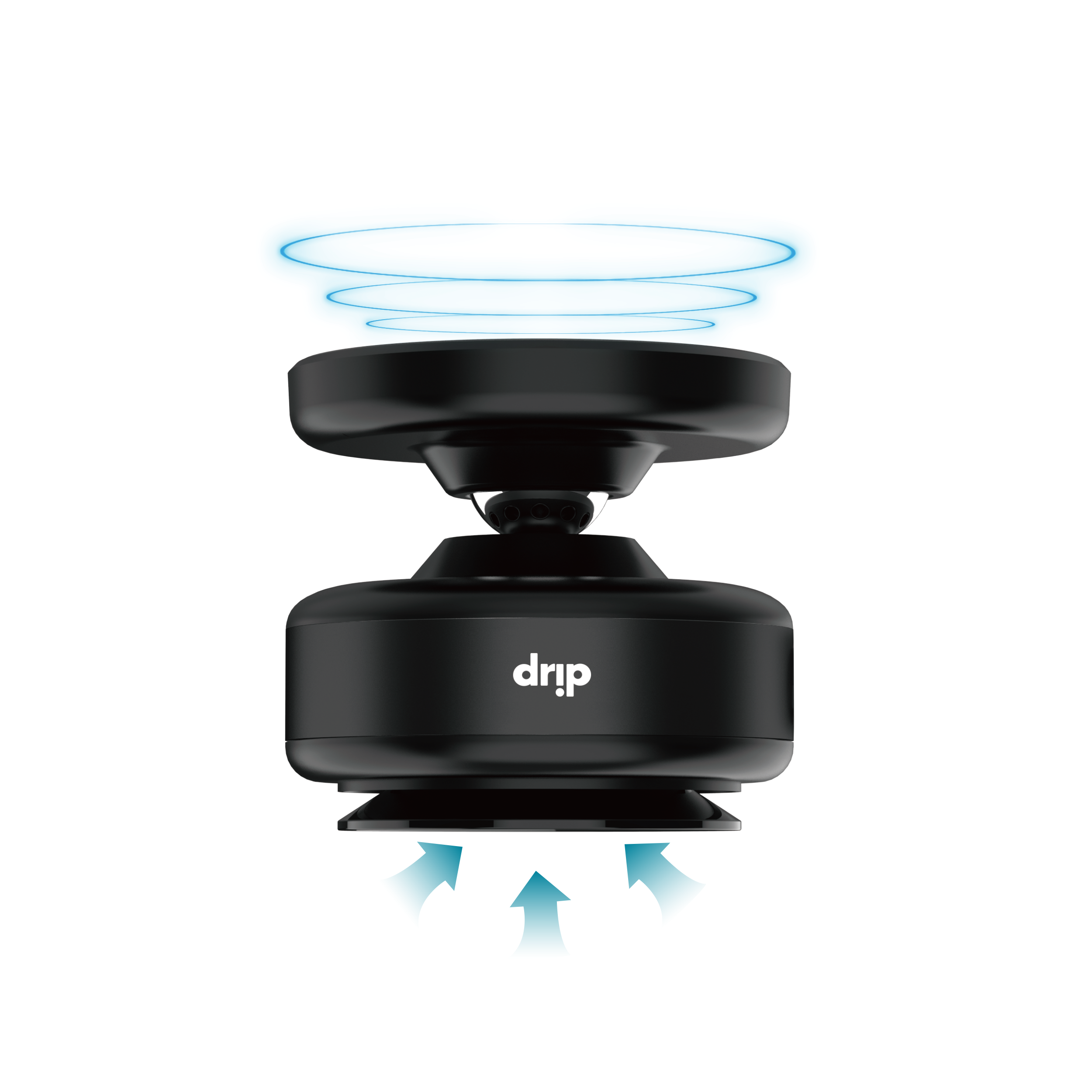 Drip 360° Magnetic Car Phone Mount with Vacuum Suction Black